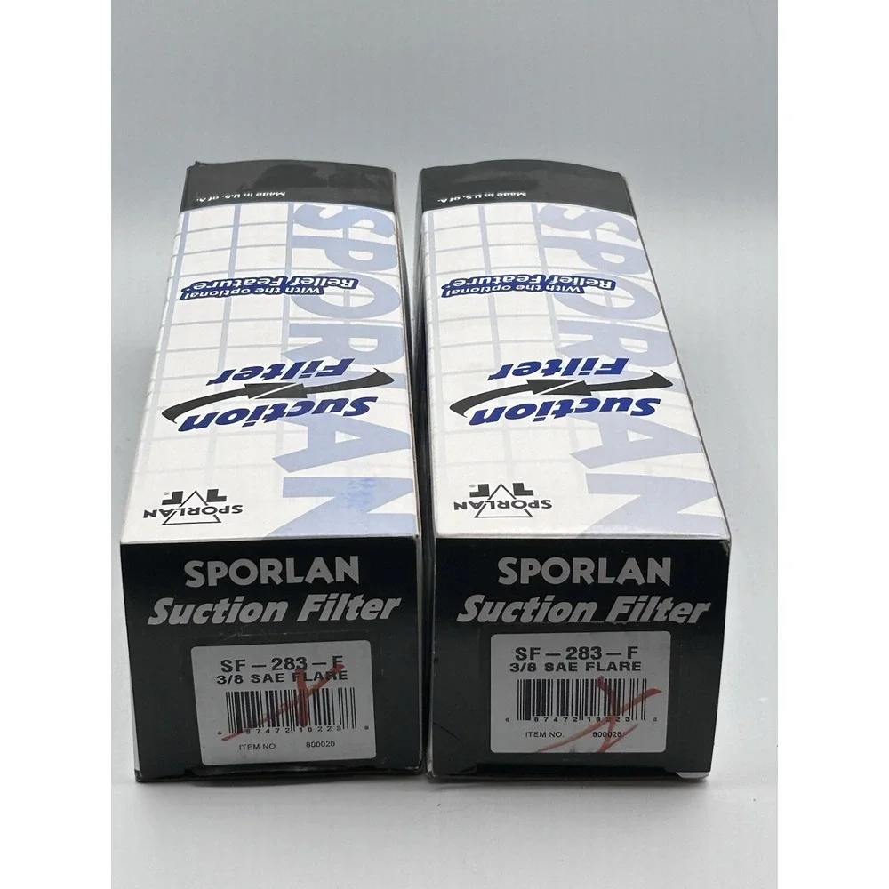 Sporlan SF-283-F 3/8 SAE Flare Refrigerant Suction Filter Drier Lot Of 2